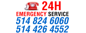 24h emergency service: 514 824 6060 - 514 426 4552 