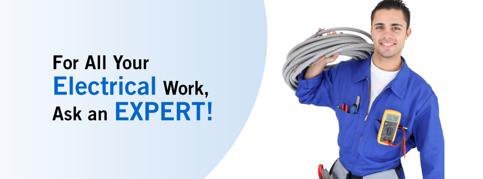 For all your electrical work, ask an expert! Handsome electrician