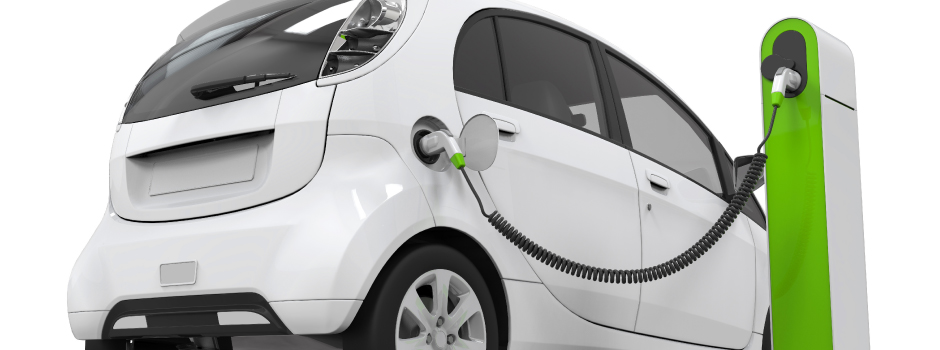 electric car being charged