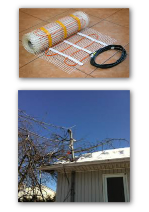 material for electrical work - branches fallen on roof